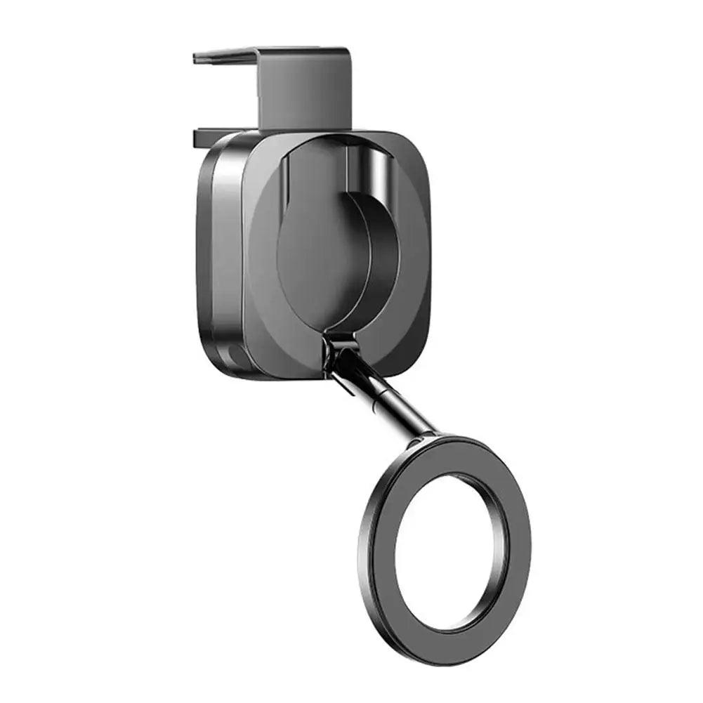 Magnetic Car Headrest Mount For Magsafe iPhone 360° Rotating Rear Seat Phone Holder Adjustable Car Bracket For Tablet Phone Qme Black