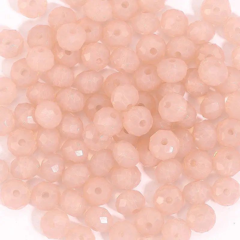 3 4 Rondelle Faceted Loose Spacer Glass Beads Crystal Round Jewelry