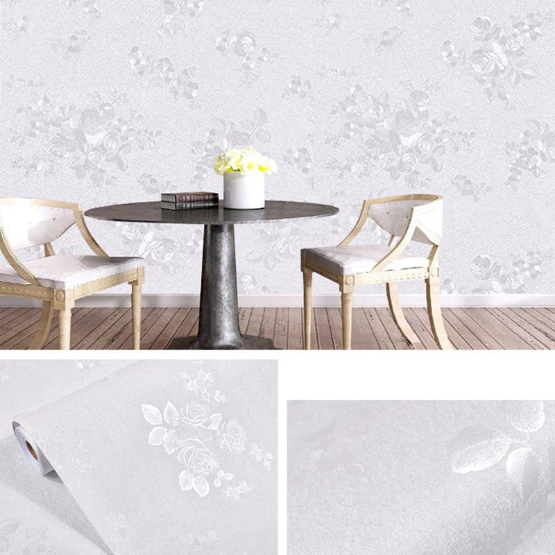 Ivory White Retro Imitation Wood Vertical Pattern Self-adhesive Qme R9 400cmx45cm