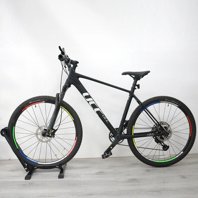 Bicycle Folding Parking Stand Mountain Bike Portable Repair Support Qme