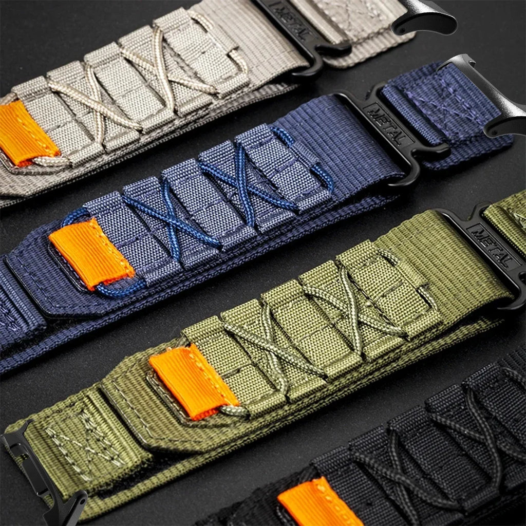 Nylon Strap for Samsung Galaxy Watch Ultra 2 No Gaps Quick Fit Band Sports Bracelet for Galaxy Watch 8 40 44/8classic Wristband Qme
