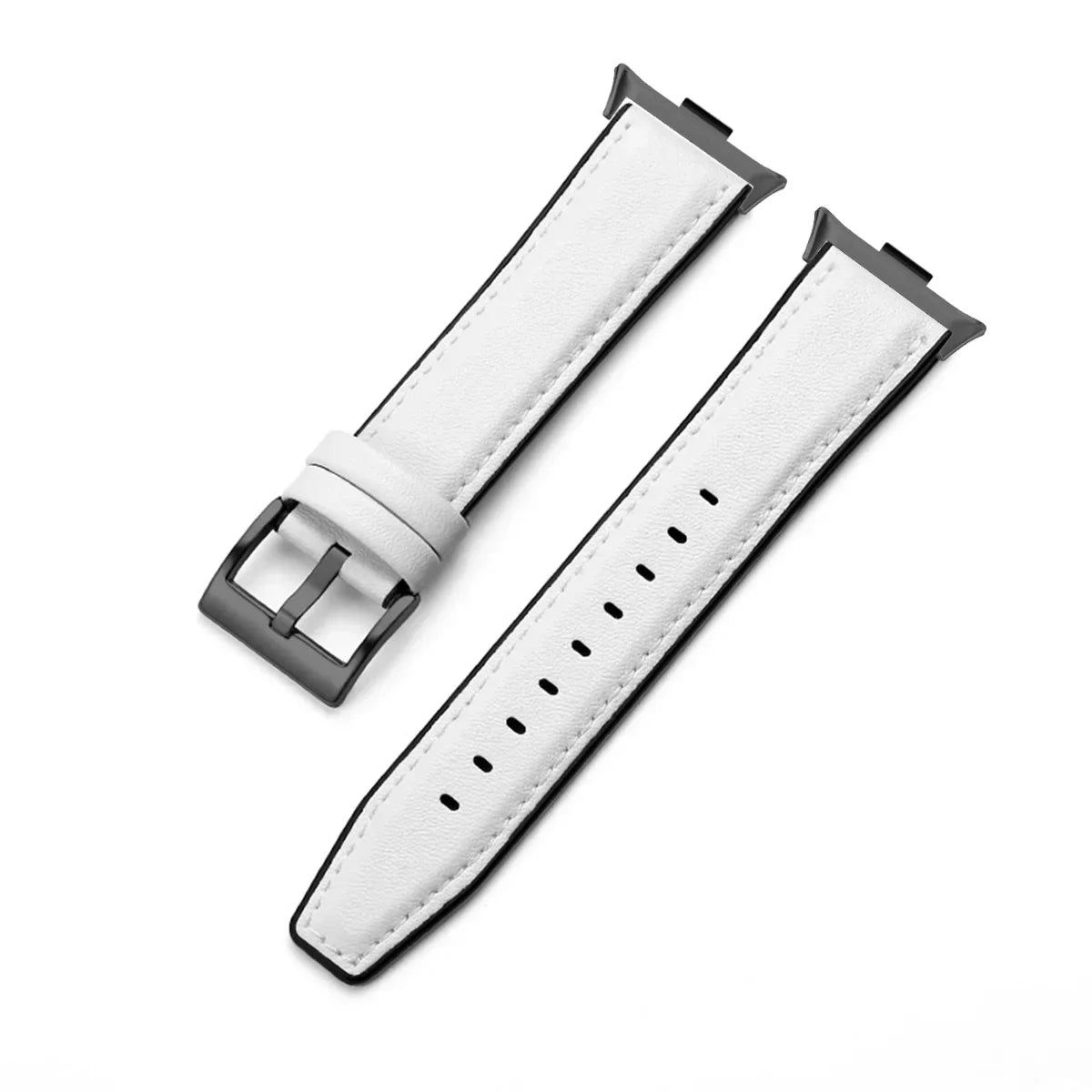 Band Leather Bracelet for Redmi watch 4 Wrist Strap for Xiaomi Mi band 8 pro watchband Smart watch Sports Strap Accessoeies Qme WhiteB-B Redmi Watch4