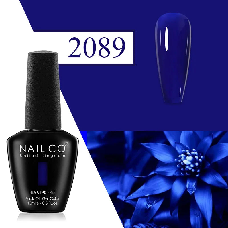 NAILCO Plum Gel Nail Polish Matte Coat Autumn Winter Semi Permanent
