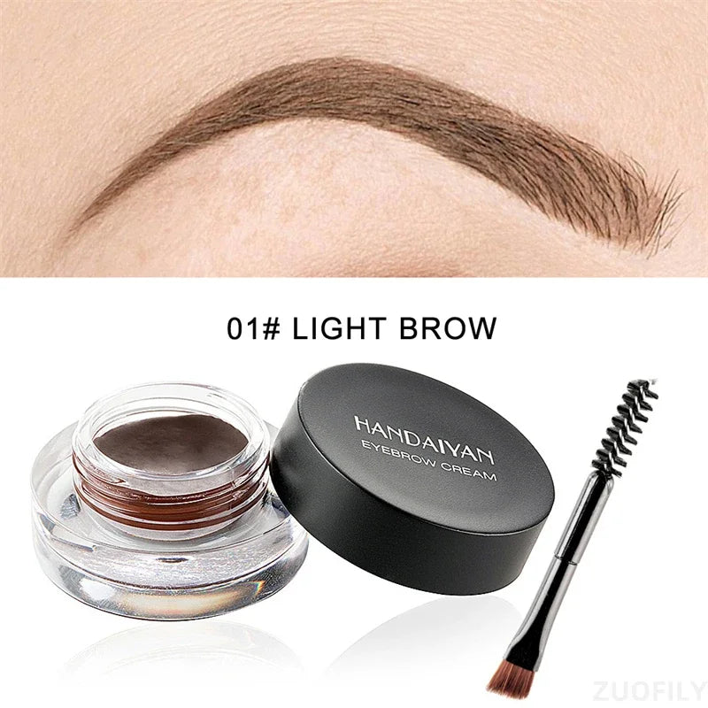 Matte Golded Eyebrow Enhancer Dye Gel Tint Set Waterproof Colour Quick Dry Dyeing Brow Tattoo Tinted Cream Brow Makeup Cosmetic Qme 01