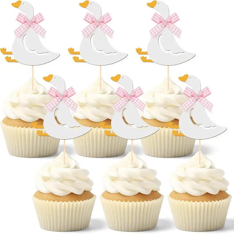 Silly Goose Cake Birthday Cakeate Insert Card Cakeateating Cupcake Qme Pink