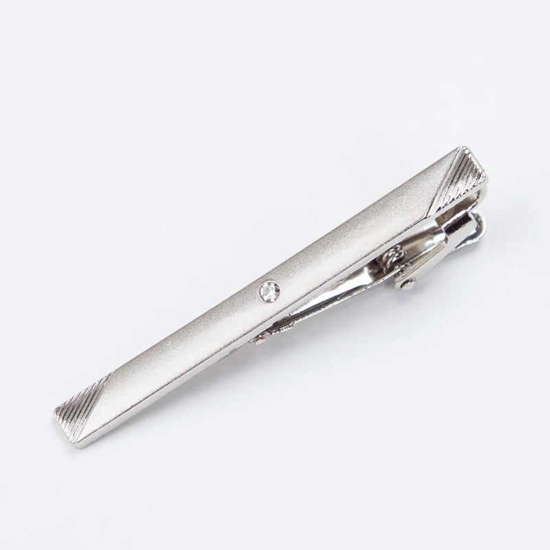 Mens Metal Necktie Bar Crystal Formal Dress Shirt Wedding Ceremony Qme F-11