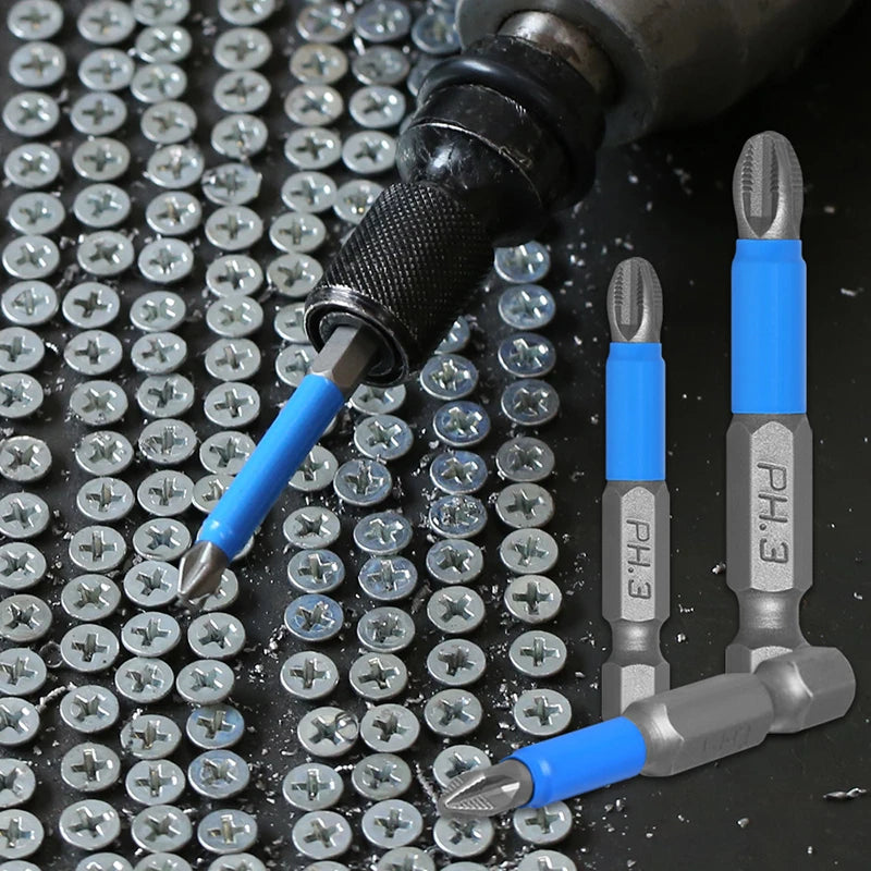Bits Alloy Steel Impact Anti Non-slip Magnetic Cross Tip PH1 PH2 PH3 Qme