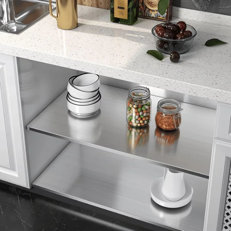 Silver Brushed Removable Wallpaper Decor Film Waterproof Oil-proof Kitchen Appliance & Elevator Sticker for Home Decoration Qme