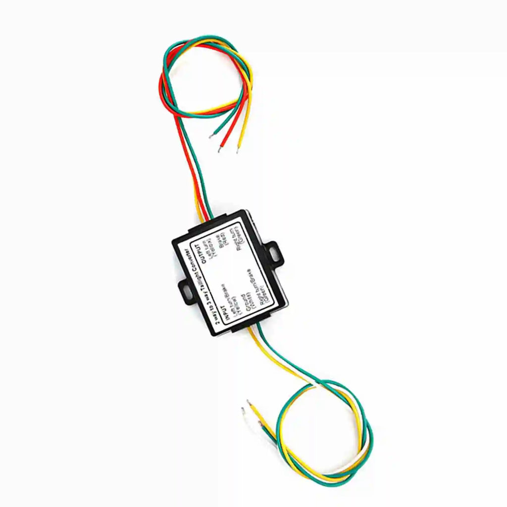 2-to-3 Wire Converter Trailer Accessory 2-to-3 Wire Splice Trailer Converter Electrical System Wire Harness Adapter US Type Qme