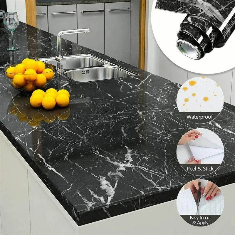 Kitchen Stickers Self-adhesive for Kitchen Special Accessories Waterproof Wallpaper Gas Stove Shield High Temperature Resistance Qme