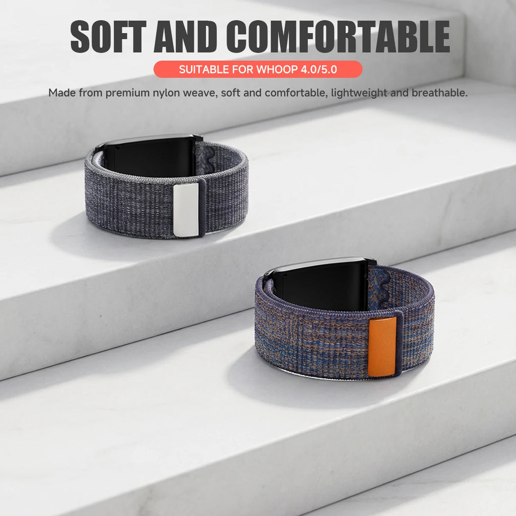Watchband Compatible with Whoop 4.0 5.0 Elastic Nylon Bracelet Lightweight Adjustable Bracelet for Whoop 5.0 Strap Accessories Qme