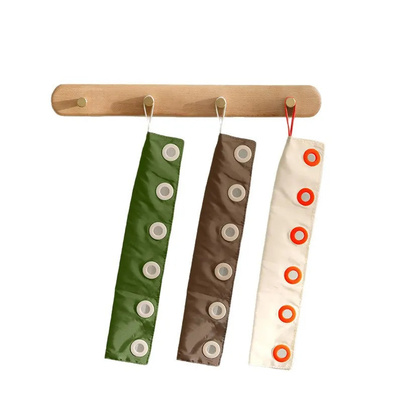 Foldable No Drill Towel Rack Windproof Fixing Buckle Bathroom Balcony Qme