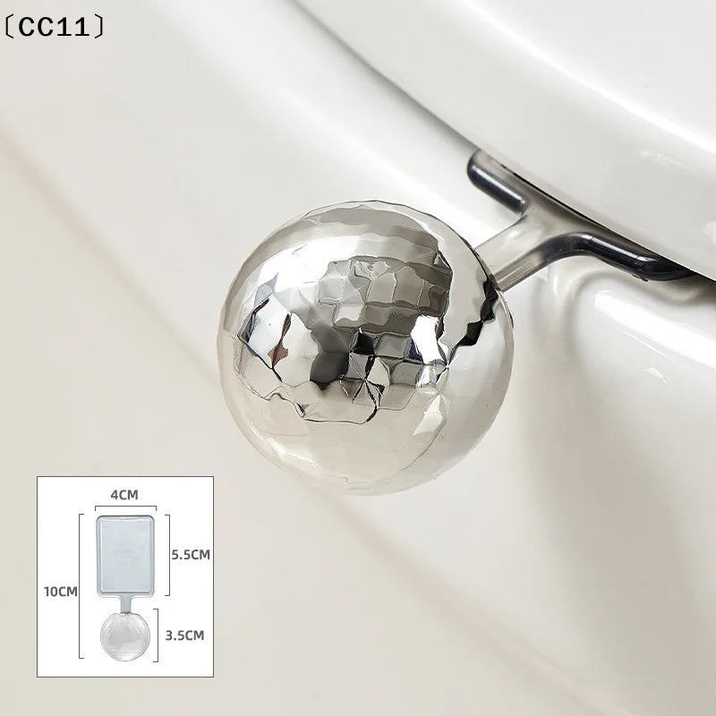 Toilet Lid Lifter Self-adhesive Seat Avoid Touching Cover Handle Qme
