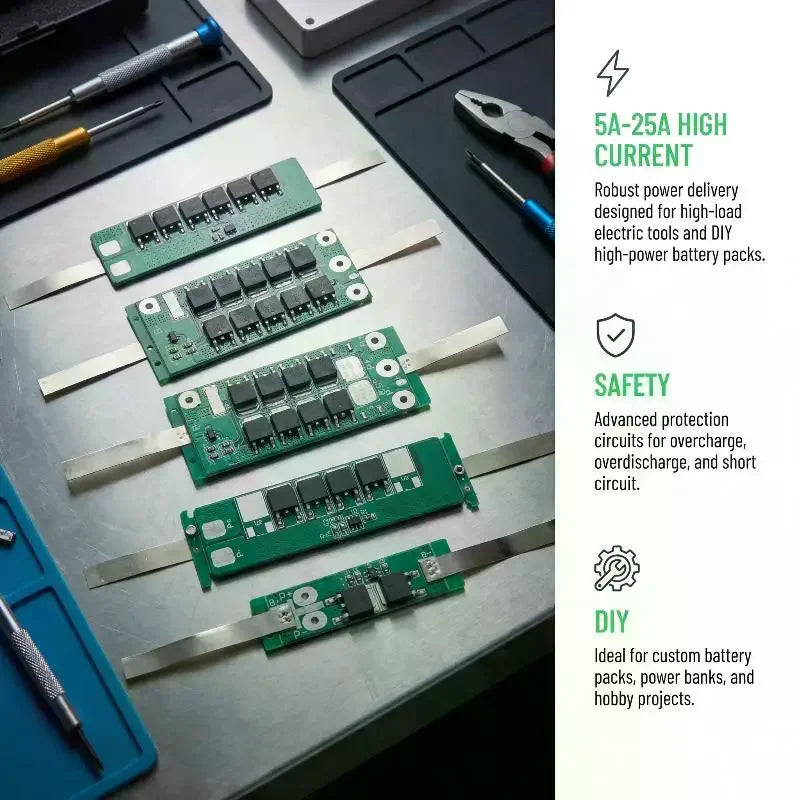1S 3 2V 7V Lithium Battery Protection Board Current 5A 10A 15A 20A Qme