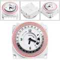 Switch Protection Panel Mechanical 24 Hour Timer Switch 250V 50Hz Industrial Timing Device High Quality Panel Switch Protector Qme Default Title