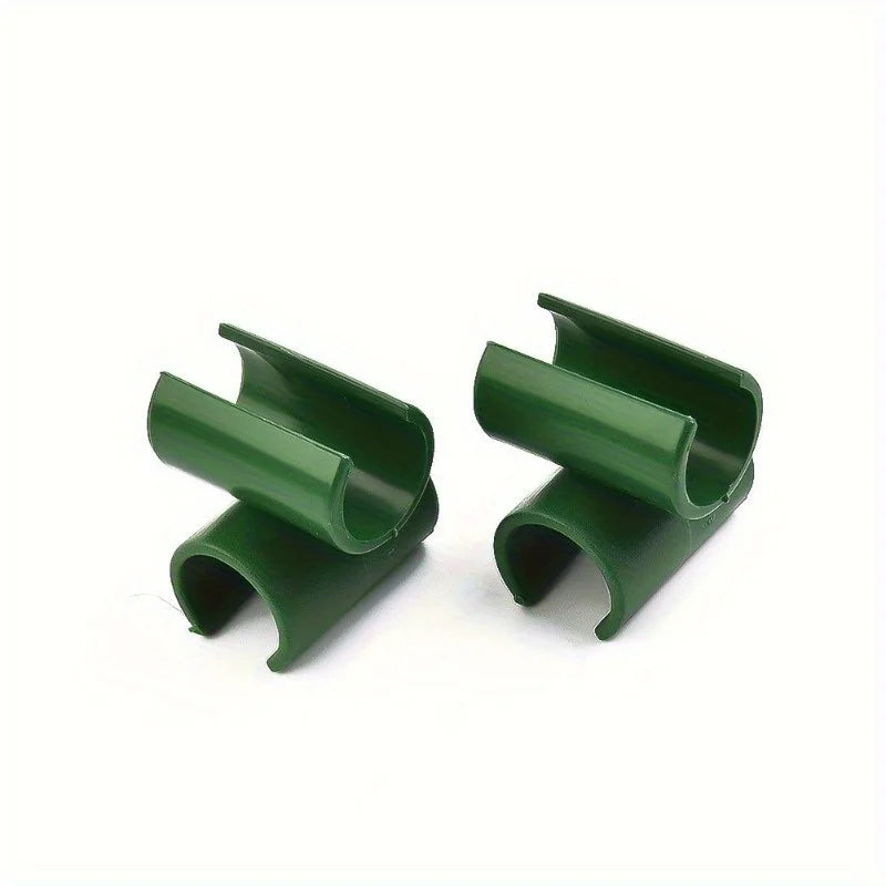 50pcs plant support grid connector Fixed cross clamp clamp for plant grafting garden frame rod connector Qme