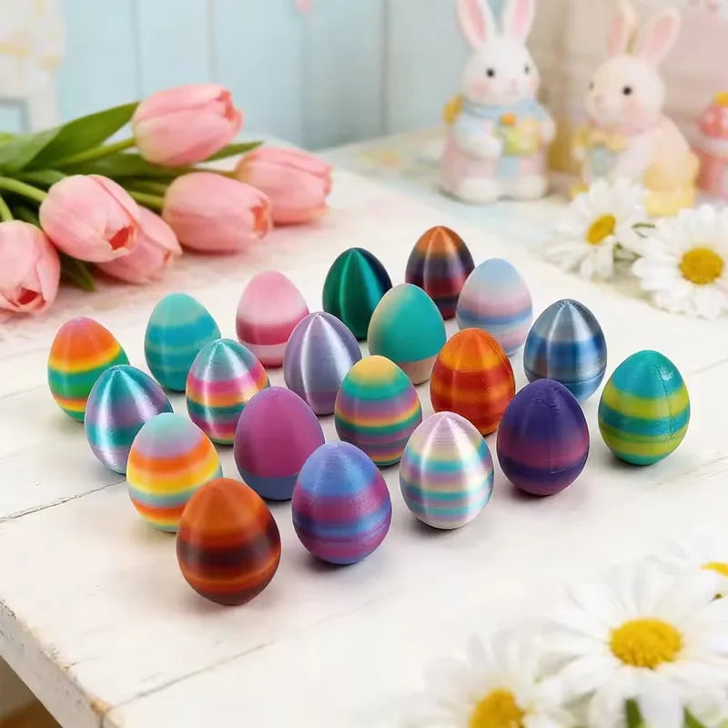 Easter Bunny Ornament 3D Printed Cute Rabbit Eggs Printing Desk Qme