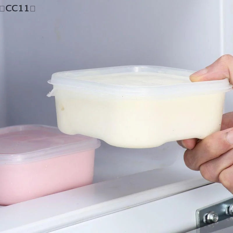 CC11350 Ice Cream Storage Tub Reusable Box Container Mold Lid Kitchen Qme