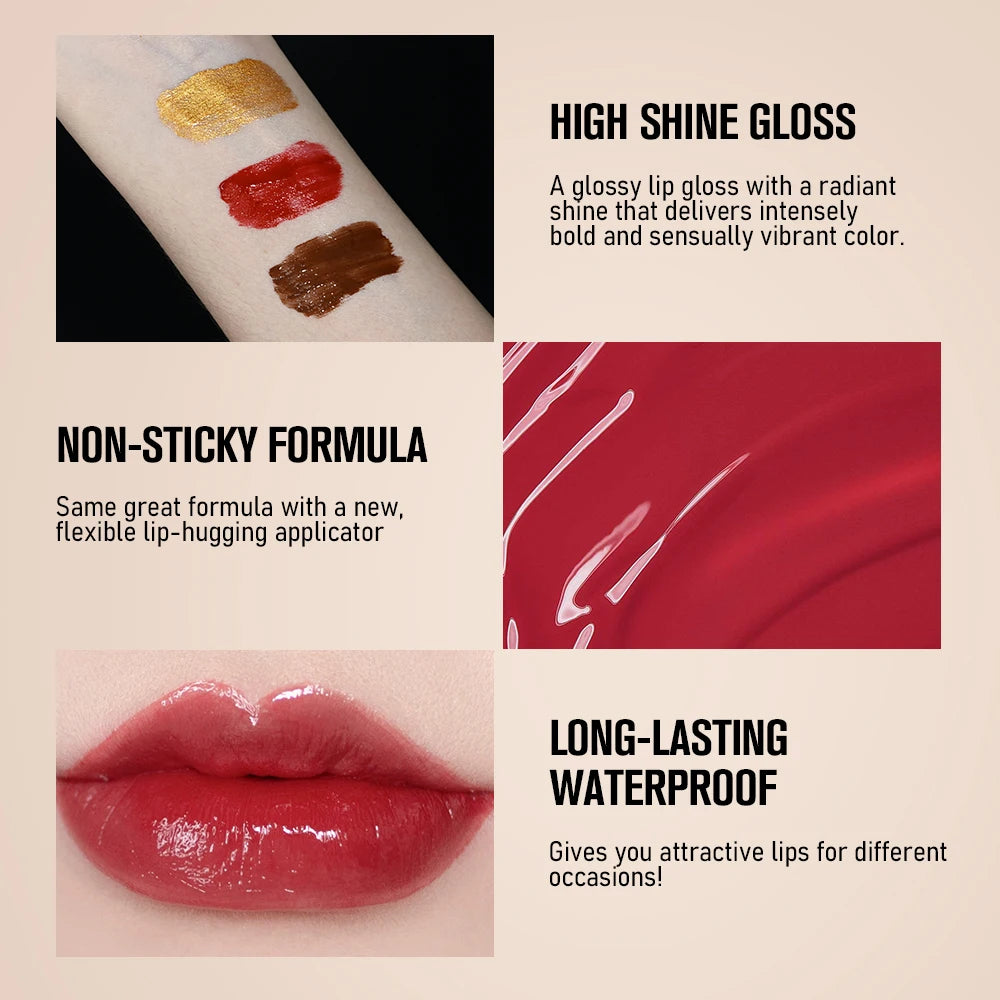 Golden Staff Lip Gloss Glossy Unique Appearance Qme