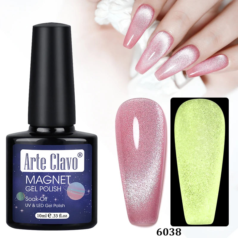 Arte Clavo Shining Transparent Cat Eye Magnetic Gel Unicorn Auroras