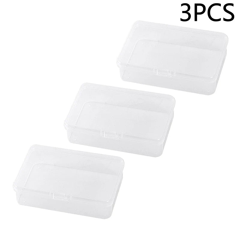 1 Packing Poker Game Card Box Board Games Organizer Transparent Qme 3PCS Transparent