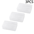 1 Packing Poker Game Card Box Board Games Organizer Transparent Qme 3PCS Transparent