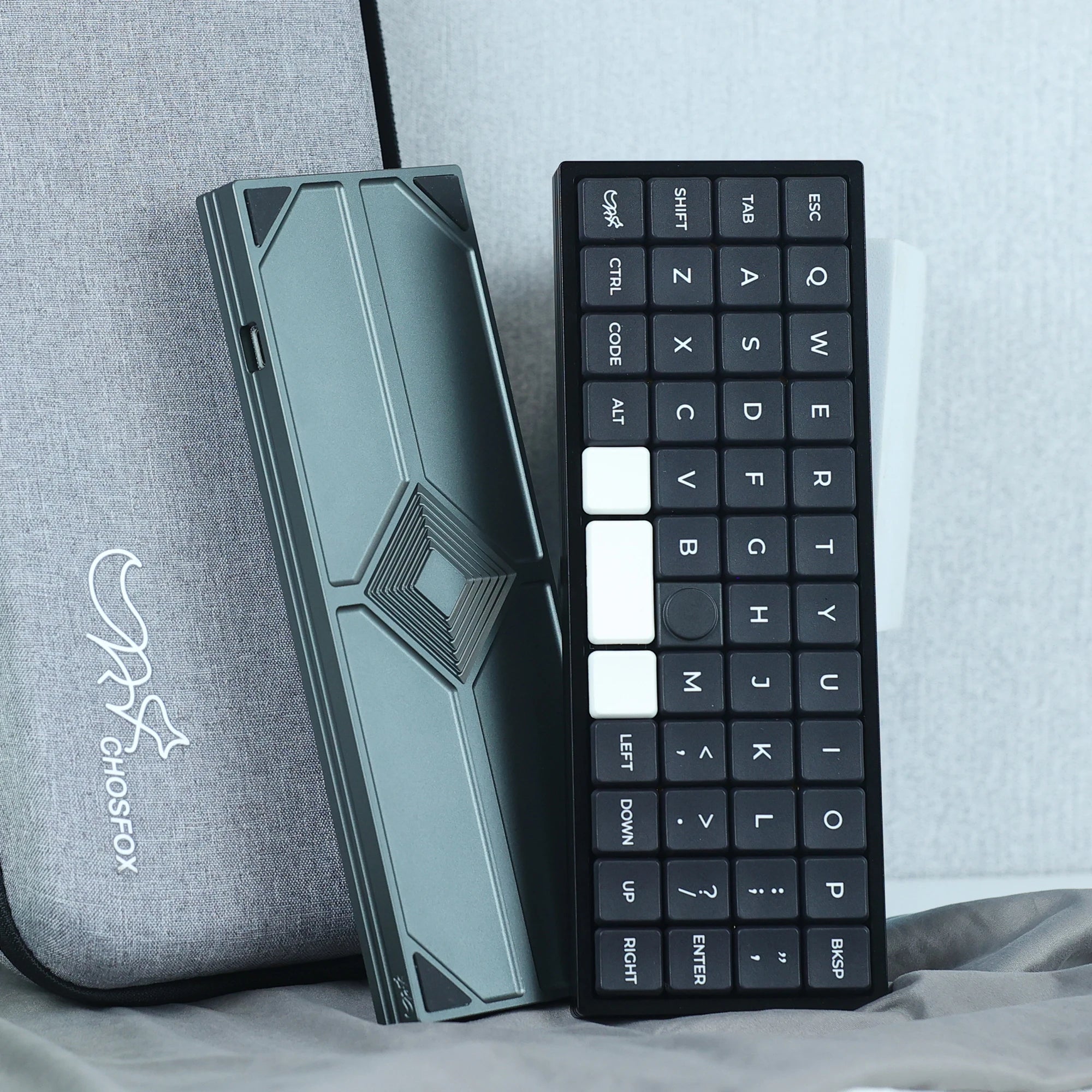 CFX Geonix48 Low profile keyboard Hot-Swap keyboard KIt for Kailh 1350 Choc Low profile Switch Mechanical Keyboard QMK Type-C Qme