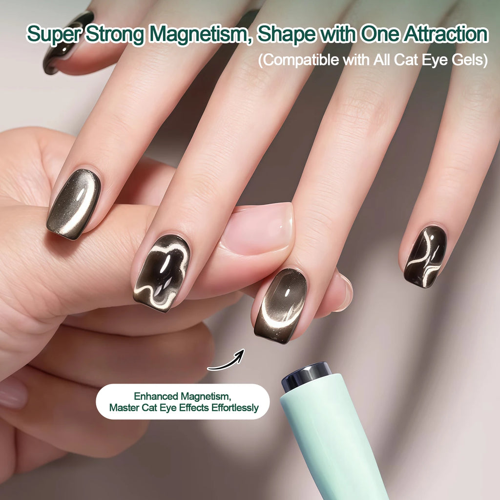 Nailpop 4-IN-1 Triangle Cat Eye Magnet Stick Strong Magnetic Nail Art Qme