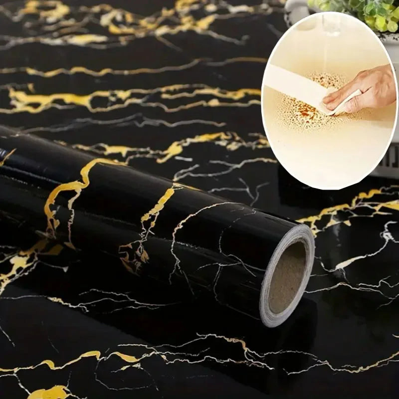 Kitchen Stickers Self-adhesive for Kitchen Special Accessories Waterproof Wallpaper Gas Stove Shield High Temperature Resistance Qme