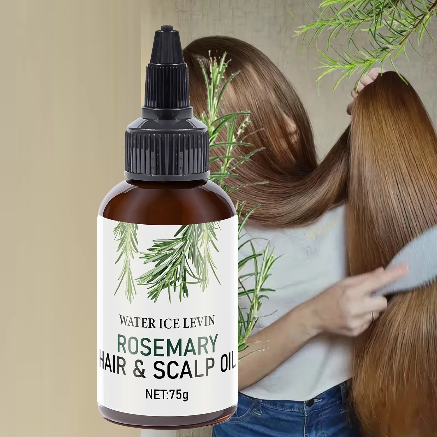 Hair & Scalp Oil with Biotin & Keratin, Rosemary Oil for Deep Moisture & Repair, Nourishing Treatment for All Hair Types Qme