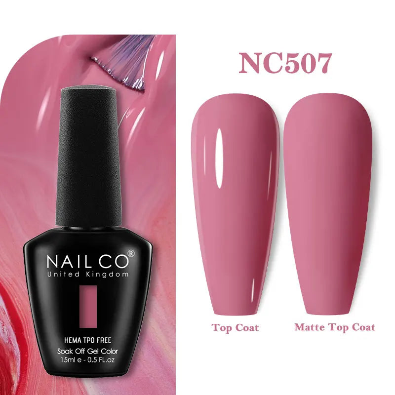 NAILCO Green Series Dark Gel Nail Polish Lasting Hybrid Base Matte