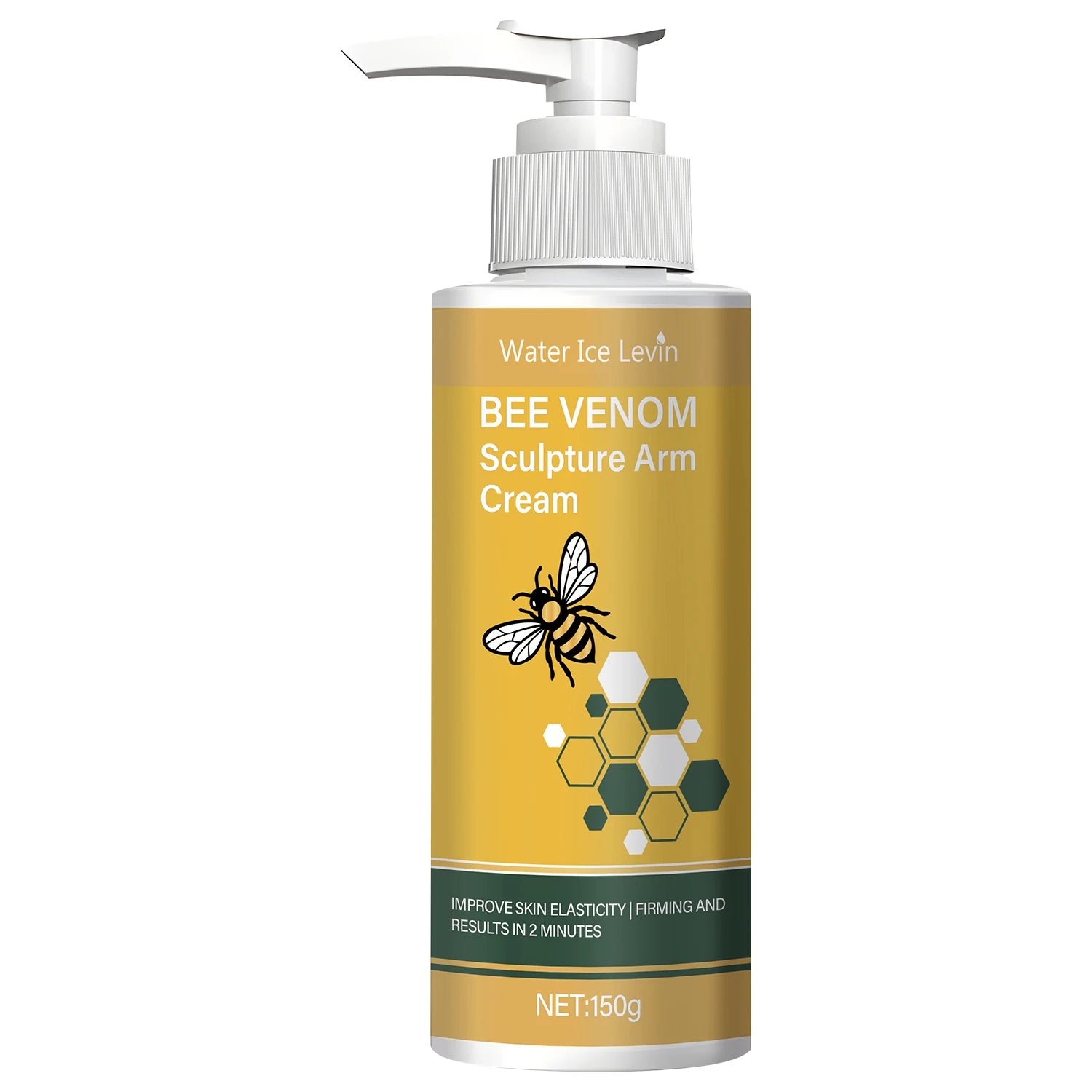 Bee Venom Sculpture Arm Cream with Turmeric & Coconut Oil - Firming & Moisturizing Treatment for Softer, Brighter Skin Qme Gold 150g