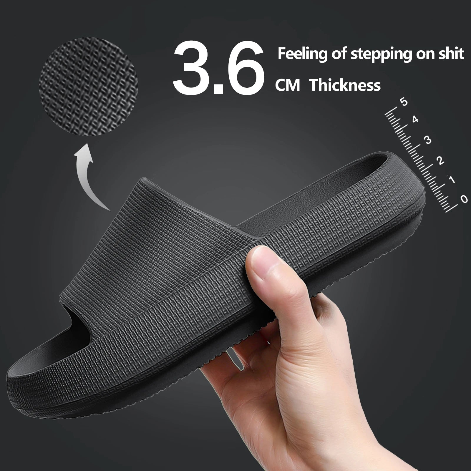 Summer Slippers For Men Women Soft Slippers Indoor Home Slides Cloud Slipper Men Flat Sandals Beach Shoes Man Male Flip Flops Qme B-Black 40-41 (fit 39-40)