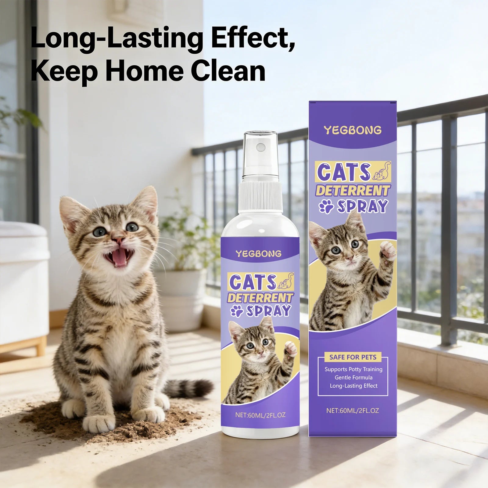 Pet Toilet Training Spray Induce Cat Pee Positioning Defecation Correct Bad Habit Reduce Scratching Behavior Cat Training Spray Qme