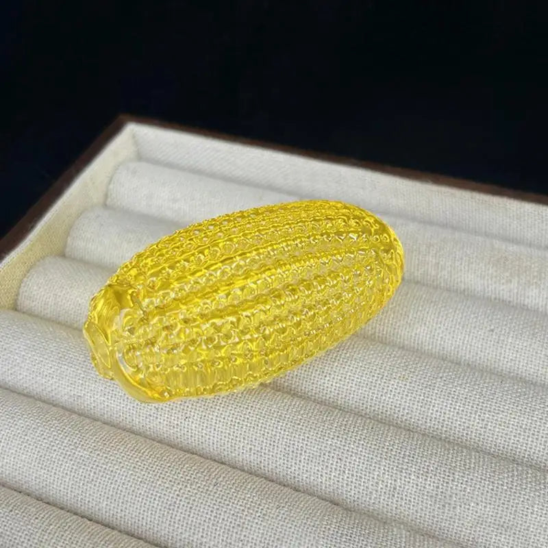 Desktop Decoration Photography Prop Good Luck Crystal Corn Ornament Qme A4