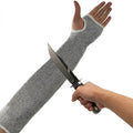 1 Pair Safety Anti Cut Arm Sleeves Breathable Durable Arm Guard Level 5 Slash Resistant Protective Arm Sleeves with Thumb Hole Qme 42cm