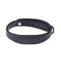 Adjustable Pure Black Silicone RFID Wristband 125KHz 13 56MHz 14443A Qme Default Title