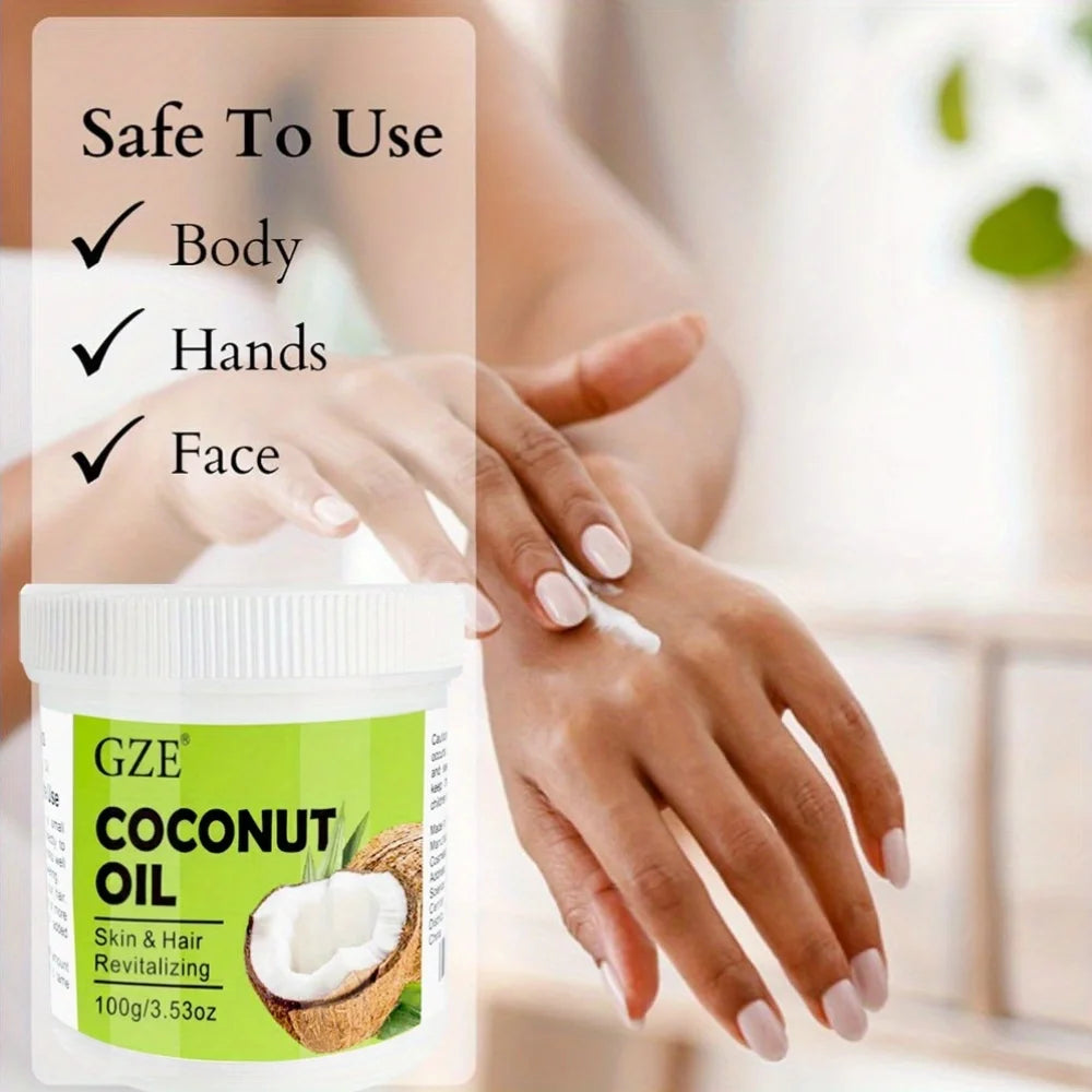 GZE Coconut Oil Cold Pressed Virginl Fractionated For Skin And Hair Care Nail Massage Oil Cocos Nucifera Oil Carrier Oi Qme