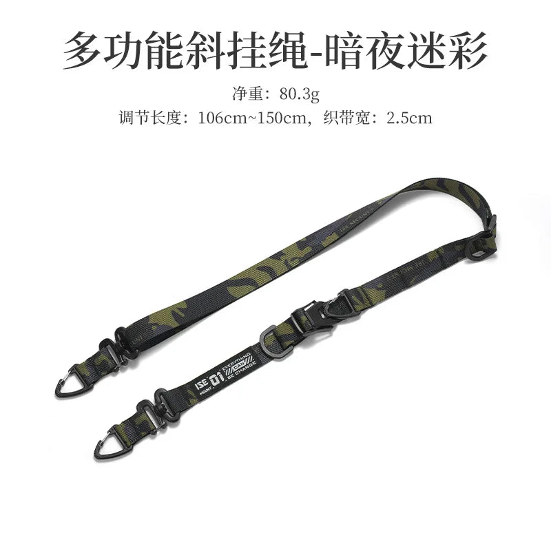 Multi-function Outdoor Crossbody Strap Adjustable Expandable Shoulder Qme dark green