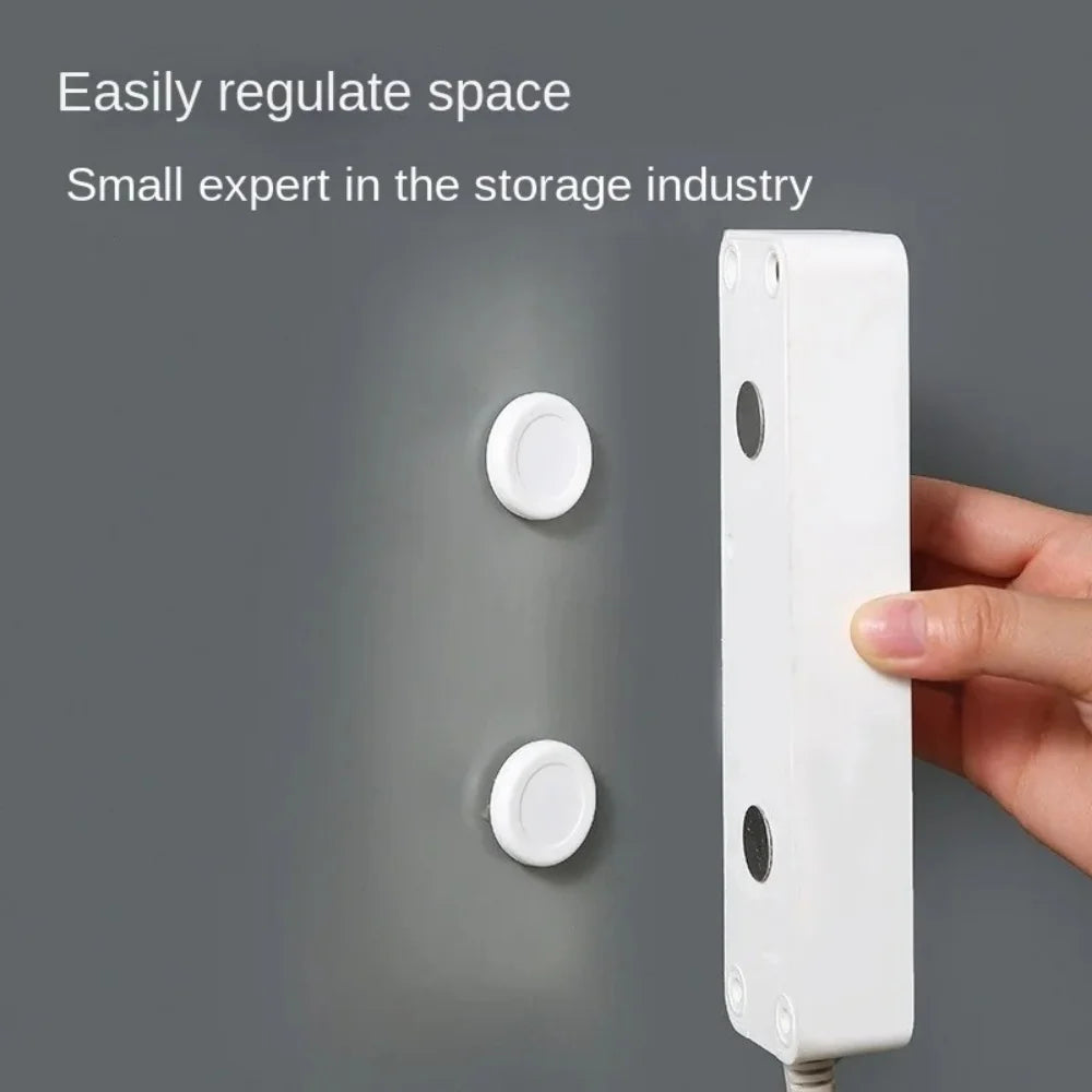 3/6/12PCS TV Remote Holder Magnetic Remote Control Holder Wall Mount Adhesive Remote Control Holder Strong Hold For Home Office Qme