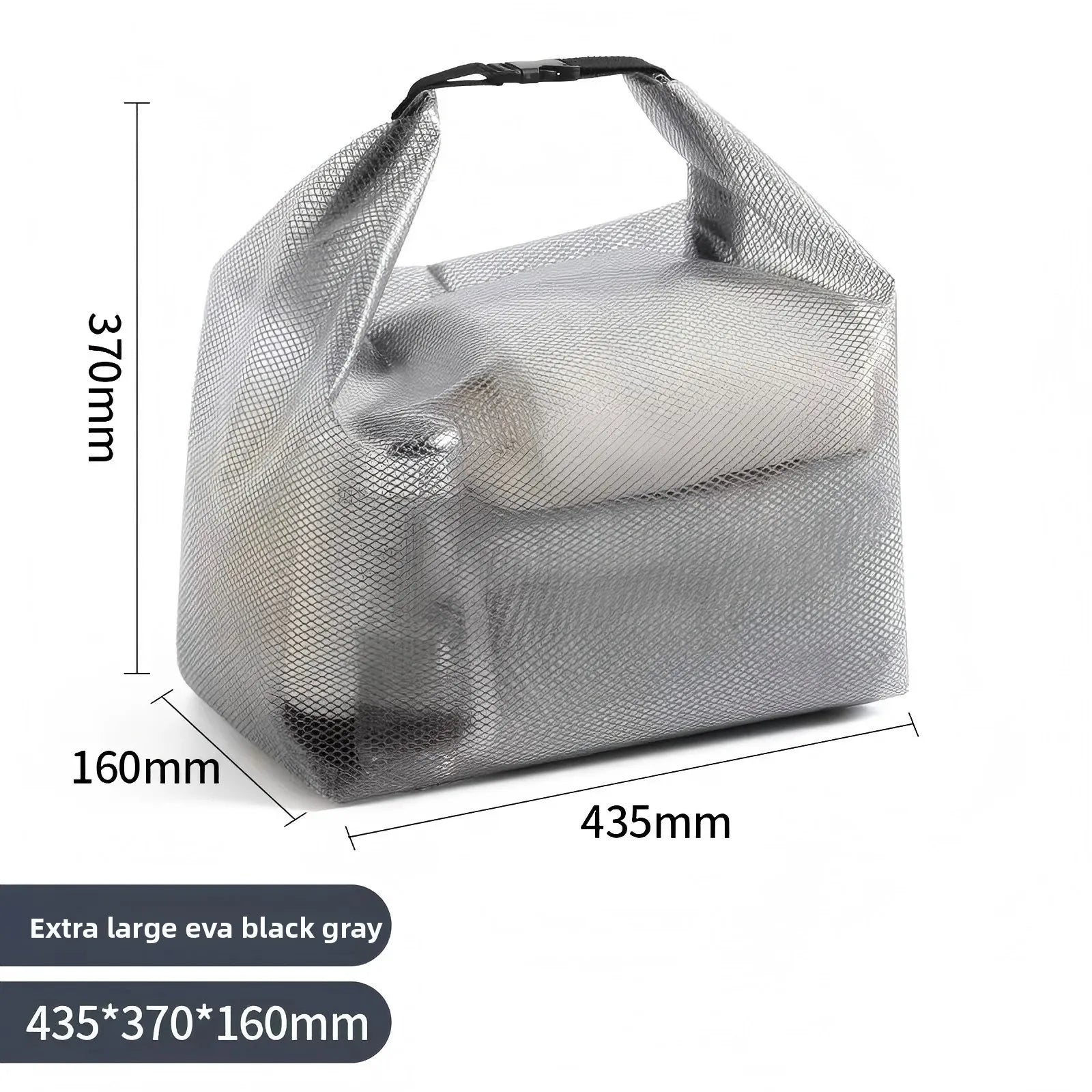 A Waterproof Storage Bag, Fitness Clothing Swimming Bathroom Large Capacity Drawstring, Men's And Women's Outdoor Toiletries Bag Qme Plus Grey