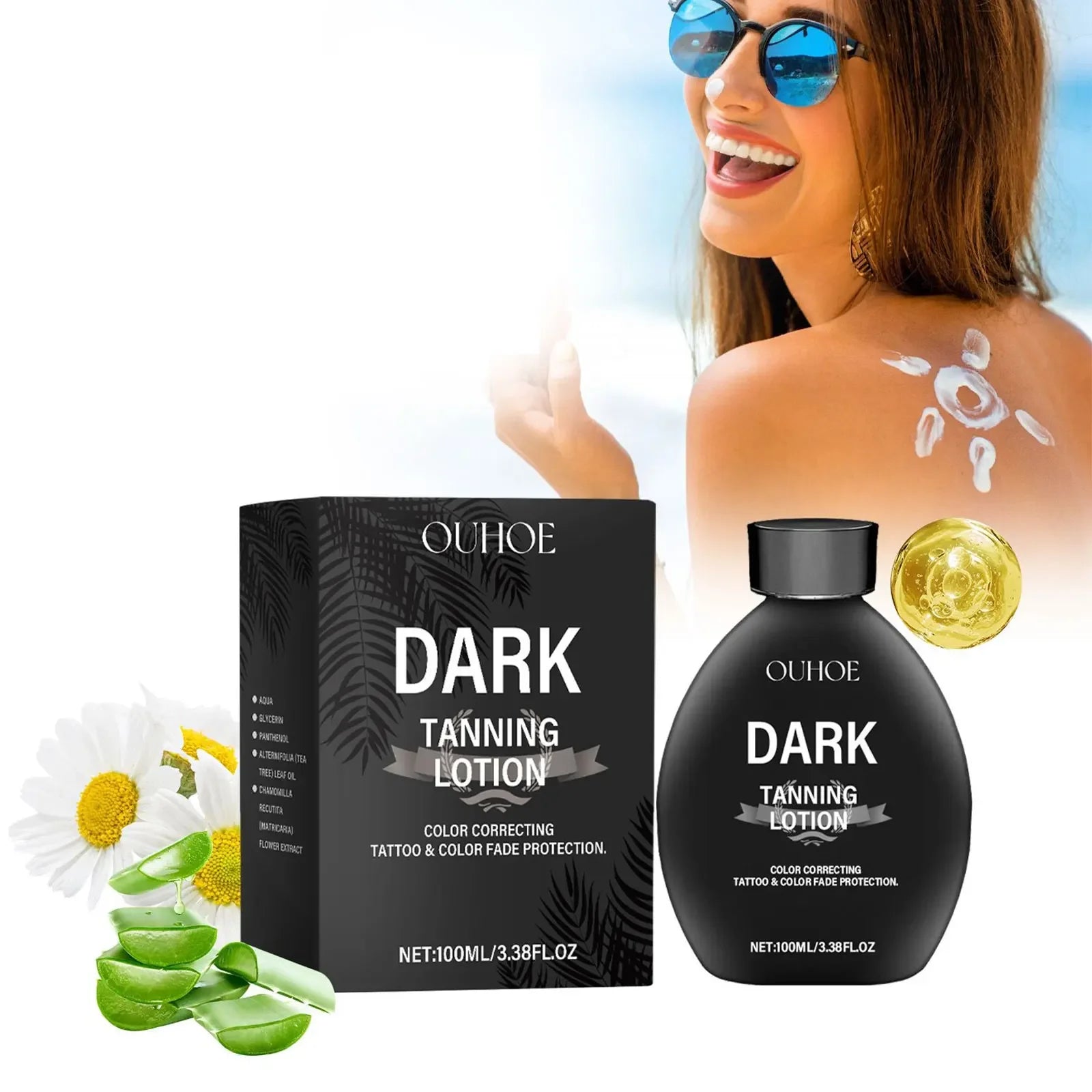Self Tanning Lotion Long Lasting Bronzer Dark Wheat Sunless Tanner For Face Body Solarium Moisturizing Nourish Fake Tan Cream Qme
