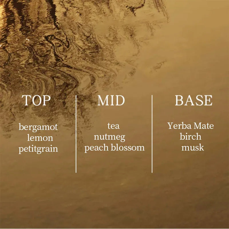Bergamot Lemon Perfume Floral Men's Nutmeg Peach Flower Musk Qme