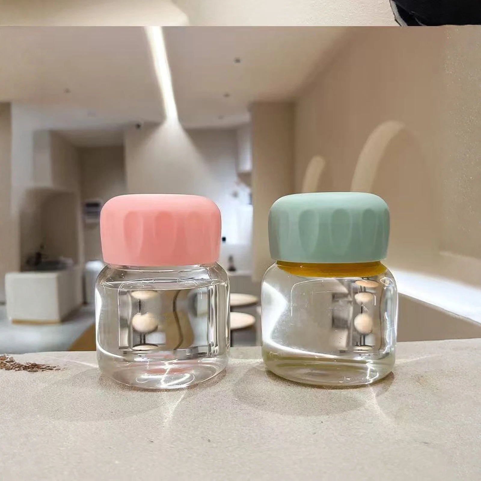 Small Plastic Cute Leak-proof Water Cup Soy Milk Coffee Mug Breakfast Cup Glass Water Bottle Outdoor Picnic Sports Protable Cup Qme