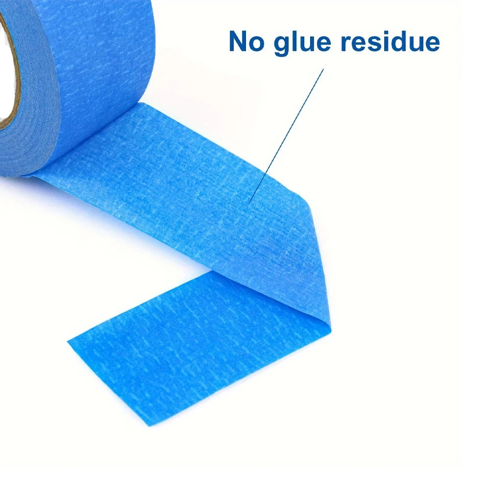 8 Rolls Blue Haven Decorative Masking Tape Perfect for Crafting, Painting, Home Decor, and Labeling Indoor & Outdoor Qme
