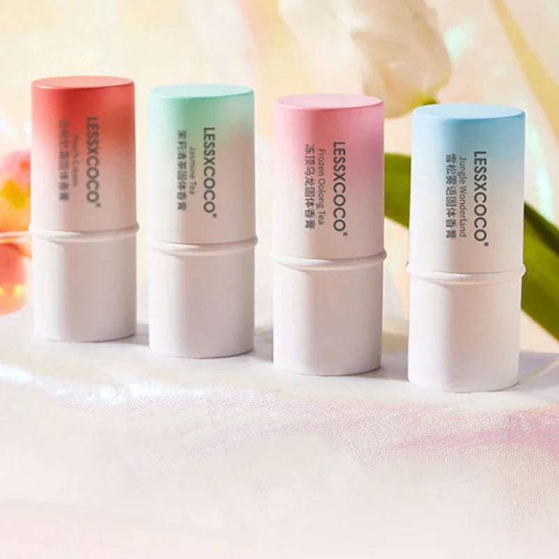 Faint Scent Solid Perfumes Balm Stick for Women Men Anti-perspirant Long Lasting Fragrances Pen Portable Easy-To-Use Deodorants Qme