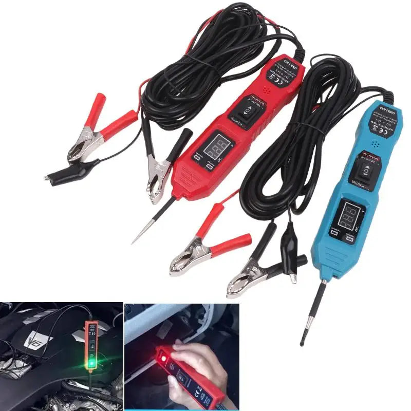 1Pcs Digital Multimeter Probe With Alligator Clips Car Circuit Tester Compatible With 3.5-36V Dc Automotive Electrical Systems Qme