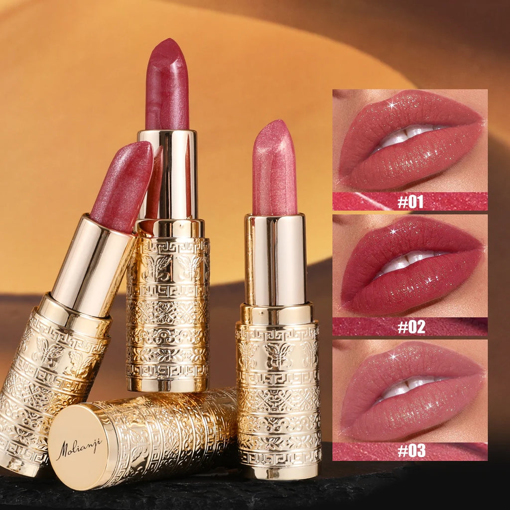 Shining Lipstick Long-lasting Formula Vibrant Colors Easy Apply Qme