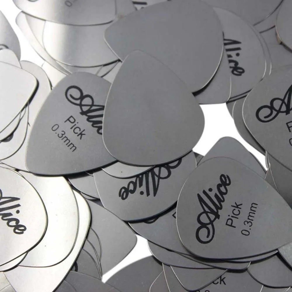 Metal Guitar Picks Durable Professional Bass Ukelele Electric Qme