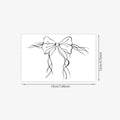 Black Grey Line Art Poppy Butterfly Tattoo Sticker, Temporary Tattoo Ins Style High-End Waterproof Long-Lasting Flower Small Pat Qme CD-1511